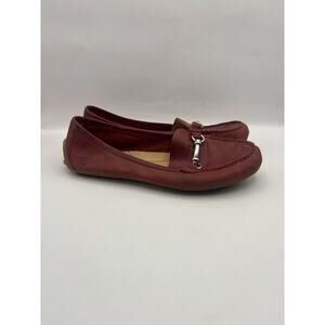 Born Magnolia Leather Red Loafers Women Size 8.5